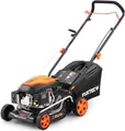 Produktbild: FUXTEC Benzin Rasenmäher FX-RM4346ECO - 146ccm | 43cm | 3,5PS Motormäher  | 40L Fangkorb| 25kg | 4-Takt | Heckauswurf |800ml Tankinhalt |bis 400m²