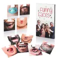 Produktbild: FunX Fotobox Karten mit 40 Lustigen Gesichtern – Photobooth Accessoire – Requisiten, Utensilien für Party Spiele, Geburtstag, JGA, Hochzeit und Silvester