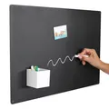 Produktbild: Magnettafel Schwarz - Kreidetafel Magnetisch Magnetpinnwand für jede Art von ...