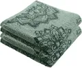 Produktbild: Erwin Müller Handtuch Mandala 2er-Pack Jade/Oliv Größe 50x100 cm - besonders flauschig, voluminös, äußerst saugfähig