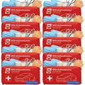 Produktbild: 10x Auto Verbandtasche Verbandskasten rot KFZ MHD 12/2030 Norm DIN13164:2022