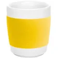 Produktbild: KAHLA Becher touch! henkelloser Becher mit Samt-Banderole, 1-tlg., Porzellan, Made in Germany gelb 280 ml | Ø 8.0 cm x 8.7 cm