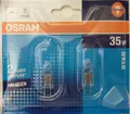 Produktbild: Osram HaloStar GY6.35 12V 35W – Dimmbar, Warmweiß 2900K, 2er-Pack   💡💡💡💡💡💡
