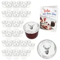 Produktbild: MamboCat 40er Set Sturzglas 230 ml mit Twist-Off-Deckel Alois Hirsch I Einmachgläser + to 82 Deckel + GRATIS Rezeptheft I Vorratsgläser einkochen & konservieren I Weihnachten