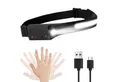 Produktbild: LQWELL LED Stirnlampe Wiederaufladbar, COB-Breitstrahl & Spotlight (Typ-C USB-Lade- Kopflampe, 1-St., 5 Modi Wasserdichte Headlight mit Bewegungssensor), für Nachtlaufen, Radfahren, Camping, Reparieren