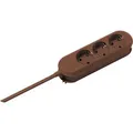 Produktbild: Bachmann Steckdosenleiste Smart 388.471, 3m Kabel, 3-fach in braun