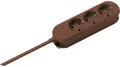 Produktbild: Bachmann 388.471 Steckdosenleiste, 3-fach, braun