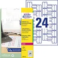 Produktbild: AVERY Zweckform Kabelbeschriftungs-Etiketten L7950-20 weiß 60,0 x 40,0 mm, 20 Blatt