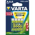 Produktbild: VAR R2U 4X550 - NiMh Akku, AAA (Micro), 550 mAh, 4er-Pack