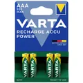 Produktbild: Varta RECH.AC.PowerAAA550mAh Bli 4 Micro (AAA)-Akku NiMH 550 mAh 1.2 V 4 St.