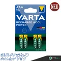 Produktbild: 1 x 4er Varta 550mAh Akkus AAA Micro HR03 NiMH 56743 Accu Power Recharge 1,2V