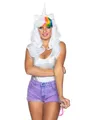 Produktbild: Leg Avenue 2672 - 2Tl. Einhorn Set, Einhorn Perücke Mit Verstellbares Gummiband Und Rain Bogen Schwanz, Damen Karneval Kostüm Fasching