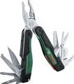 Produktbild: Bosch 16-in-1-Multitool (DIY, Outdoor und Camping, Edelstahl, Feststellfunktion, Anti-Vibrationsgriff, 16 Funktionen: Zange; Teppichmesser; Schraubendreher; Messer; Säge, etc.)