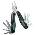 Produktbild: Bosch 16-in-1 Multi-Tool (Multifunktionswerkzeug zum Heimwerken, Outdoor und Camping; Edelstahl; Verriegelungsfunktion; Softgrip; 16 Funktionen: Zange; Schraubendreher; Messer; Säge, usw.)