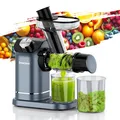 Produktbild: Slow Juicer Entsafter Gemüse und Obst Testsieger 150W Leiser Motor Rückwärtsz...