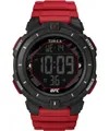 Produktbild: Timex UFC Rumble Herren-Armbanduhr, 50 mm, rotes Armband, digitales Zifferblatt, schwarzes Gehäuse TW5M59800