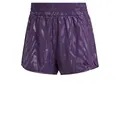 Produktbild: adidas Women's AOP Pacer Training Woven Shorts mit hohem Bund Aurora Plum M 8 cm