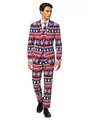 Produktbild: OppoSuits Weihnachtsanzüge für Herren – Besteht aus Sakko, Hose und Krawatte, Nordic Noel, 50 EU