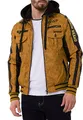 Produktbild: Cipo & Baxx Herren Jacke CJ284 Mustard – Stylische Übergangsjacke im Modernen Streetwear Look mit Reißverschluss, Taschen & Stehkragen – Lässige Freizeitjacke für Alltag & Party - CJ284 Mustard S
