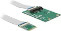 Produktbild: DeLOCK Converter M.2 Key A+E male > 1 x Mini PCIe Slot - Interne Bus-Erweiterung
