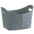 Produktbild: Zeller Present Handels GmbH Zeller Filzkorb, oval, Praktischer Allzweckkorb für den alltäglichen Gebrauch, Farbe: grau 14311