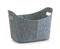 Produktbild: Zeller Present Dekokiste ZELLER PRESENT Korb oval Filz grau 37x28x25cm, Filzkorb