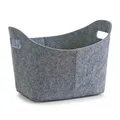 Produktbild: Zeller Korb oval Filz grau 37 x 28 x 25 cm