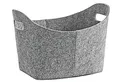 Produktbild: Korb oval Filz grau 37x28x25cm