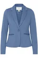 Produktbild: b.young BYRizetta Damen Blazer Jackenblazer Anzugsblazer mit Stretch Reverskragen 1-Knopf-Form Paspeltaschen Slim fit, Größe:42, Farbe:Blue Horizon (183929)
