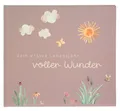 Produktbild: goldbuch 50 511 Babytagebuch Voller Wunder Wiese Altrosa, Erinnerungsalbum mit 100 illustrierten Seiten, Einband mit Goldprägung und einer Wiese als Motiv, Babyalbum ca. 24,5 x 22,5 x 3,5 cm