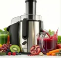 Produktbild: Twinzee 850 W Entsafter für Gemüse und Obst – Elektrische Saftpresse mit 2 Geschwindigkeitsstufen und großem Einfüllschacht (75 mm) – Juicer Machine