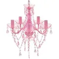 Produktbild: Kronleuchter 5 Glühbirnen Rosa Vidaxl