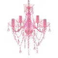 Produktbild: Acryl Lampe Kronleuchter Leuchter Deckenlampe Deckenleuchte Hängelampe Rosa Pink
