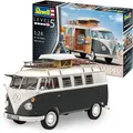 Produktbild: 07674 Volkswagen VW T1 Bulli Camper Campingbus zum Selberbauen 124 18 cm orig...