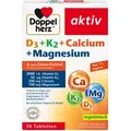 Produktbild: Doppelherz D3+K2+Calcium+Magnesium Tabletten 30 St