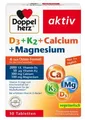 Produktbild: Doppelherz D3+K2+Calcium+Magnesium Tabletten 30 St