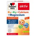 Produktbild: Queisser Pharma GmbH & Co. KG DOPPELHERZ D3+K2+Calcium+Magnesium Tabletten 30 St 18778668