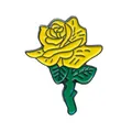 Produktbild: Gelbe Rose Freundschaft Platonische Liebe Blume Badge Button Pin Anstecker 0668