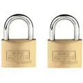 Produktbild: Burg-Wächter Vorhängeschloss Duo 22240SB, 40mm, mit 4 Schlüsseln, gleichschließend, 2 Stück