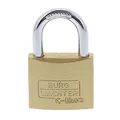 Produktbild: Burg Wächter Vorhängeschloss, 2er-Set, 6 mm Bügelstärke, 4 Schlüssel, Duo 222 40 SB, Messing, Bügelstärke: 6,5 mm / Höhe : 48 mm