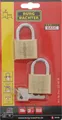 Produktbild: Burg Wächter Vorhängeschloss 2 er-Set 6 mm Bügelstärke 4 Schlüssel Duo 222 40 SB
