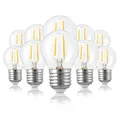 Produktbild: Hellum 10 x E27 LED Lampe mit 2,5W ersetzt 25W Glühlampe, Mini Globe 250lm 2700K E27 Vintage warmweiß klar 209105