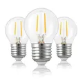 Produktbild: Hellum 3 x E27 LED Lampe ersetzt 25W Glühlampe, Mini Globe 250 Lumen 2700K E27 Vintage Warmweiß