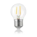 Produktbild: Hellum LED Lampe E27 mit 2.5W Ersatz für 25W Glühbirne, Mini Globe 250 Lumen 2700 Kelvin, E27 LED Vintage Warmweiß, LED Glühbirne in Klar für Beleuchtung, 1 Stück 209105