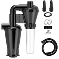 Produktbild: Doppelte Filtration und Zyklon Staubsammler für Holzbearbeitung DIY mit 50mm/2'' Turbolader Filter Shop Vakuum mit Flansch Sammlung (Vollständige Filtration (dual))