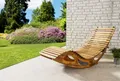 Produktbild: Chillroi® Ergonomische Schwungliege Saunaliege aus Akazienholz faltbar