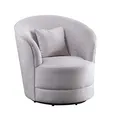 Produktbild: Atlantic Home Collection Sessel Colin, 360Grad, Samt, Grau, BxTxH: 84cm x 85cm x 84 cm