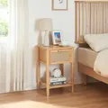 Produktbild: [en.casa] - Nachttisch Leirfjord 60x40x35 Cm Bambus Natur