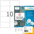 Produktbild: Herma Adressetiketten Special Nr. 10316, 99,1 x 57 mm, selbstklebend, ablösbar, bedruckbar, weiß, 1000 Stück auf 100 Blatt 659898