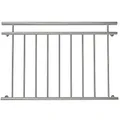 Produktbild: Mucola Französischer Balkon 90x128CM Stabgeländer Edelstahl V2A Fenstergeländer Stabgeländer Terrassengeländer Brüstung Balkongeländer Fenstergitter